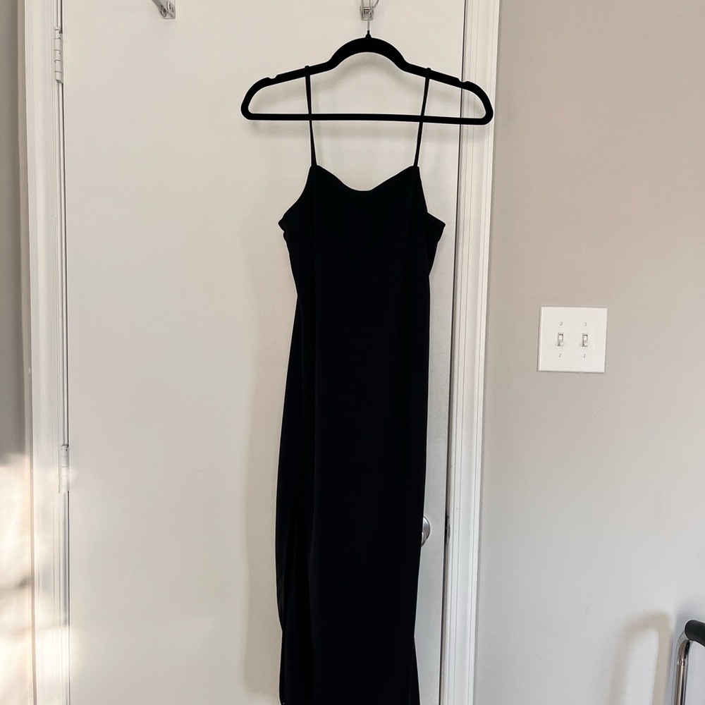 H&M Black Maxi Dress with Slit